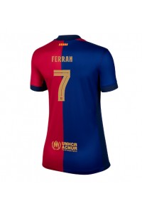 Barcelona Ferran Torres #7 Fotballdrakt Hjemme Klær Dame 2024-25 Korte ermer